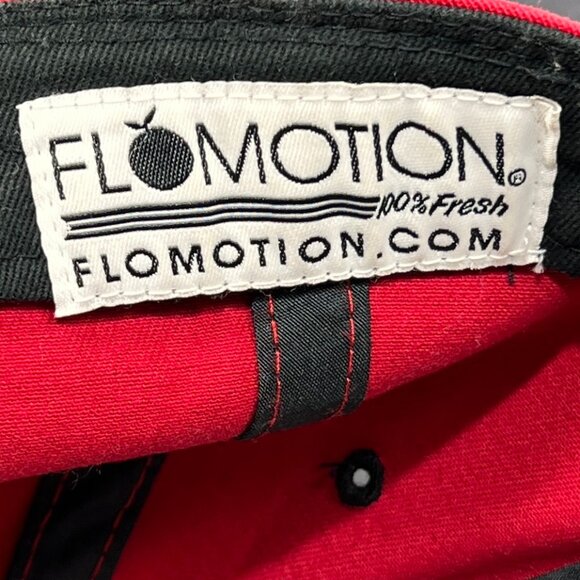 Flomotion Snapback Hat Cap Red Vacation Distressed FL Lifestyle Orange Logo Mens - Picture 8 of 14